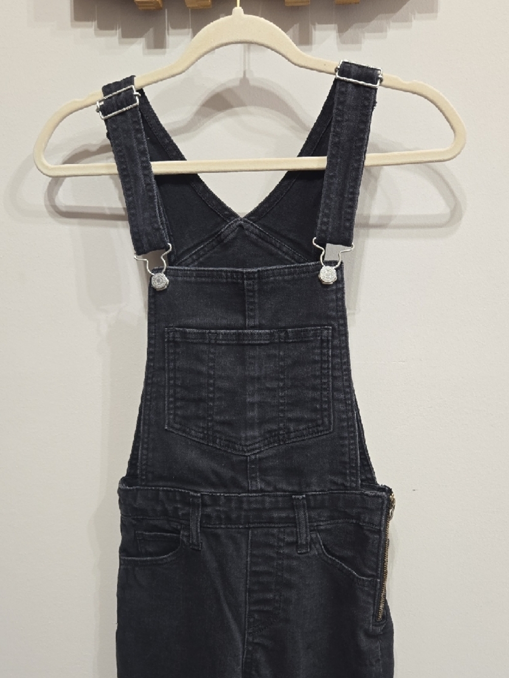 Levi's Black Denim Overalls Size 25 Black Label